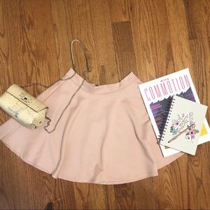 Dusty Pink Skater Skirt